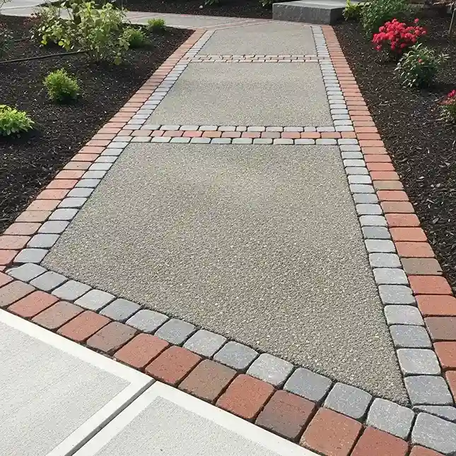 14 Brick and Cobblestone Border Design