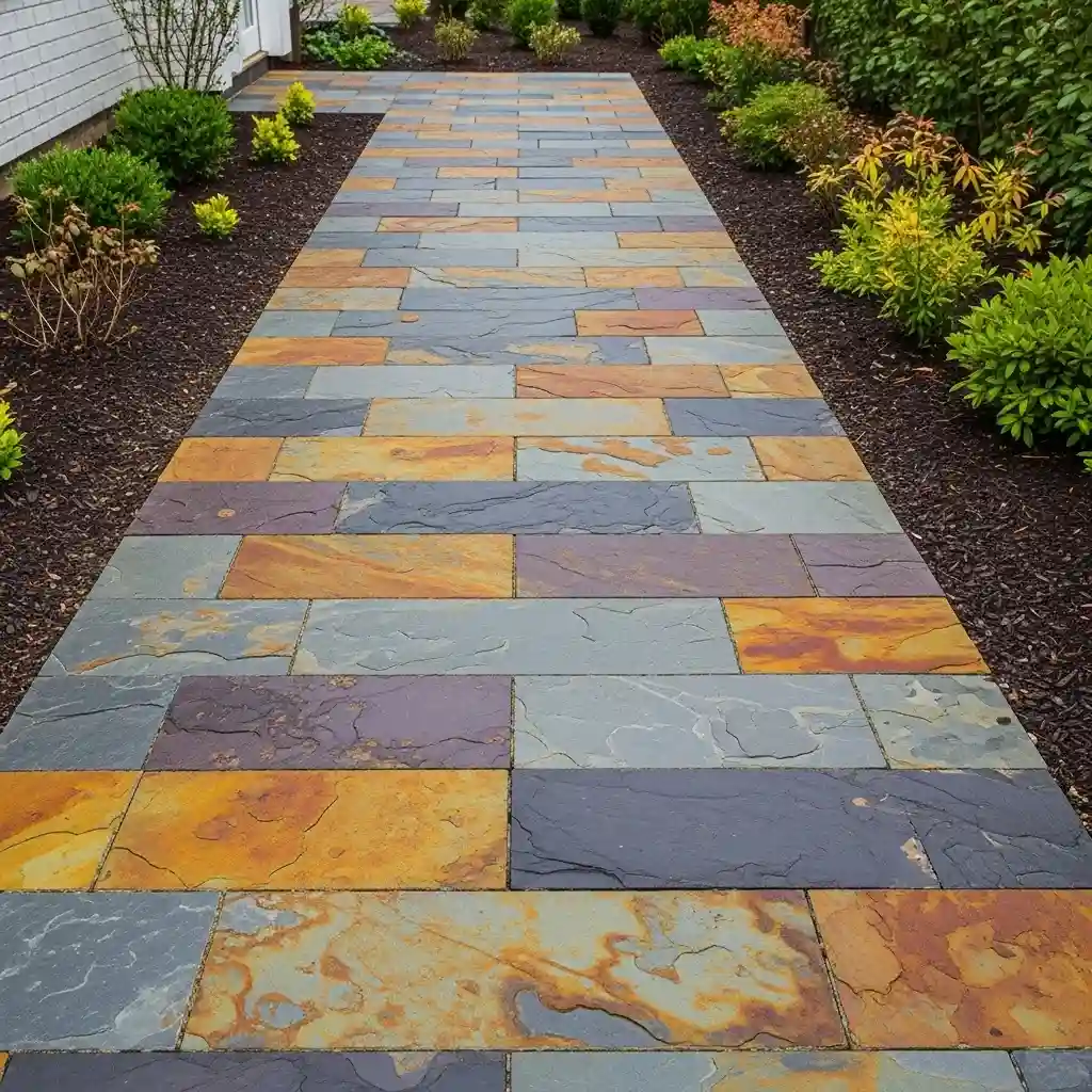 18 Slate Tile Elegant Pathway
