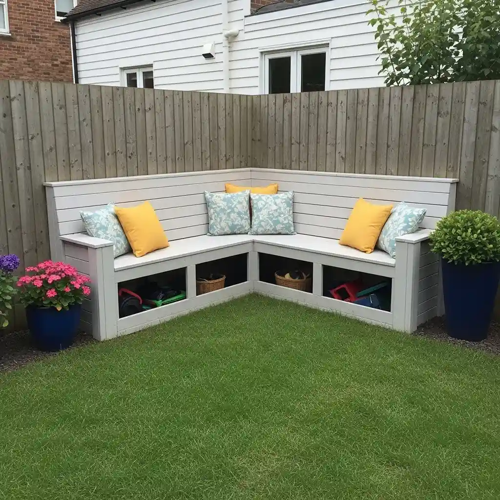 2 Built In Corner Bench