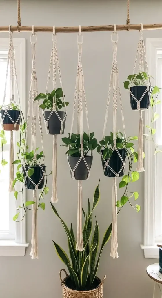 2 Macrame Hanger Revival