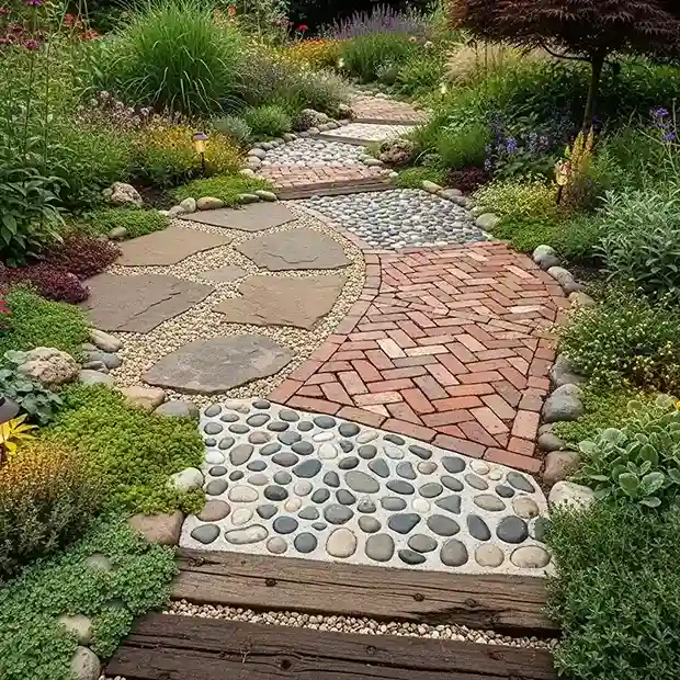 22 Mixed Material Eclectic Path