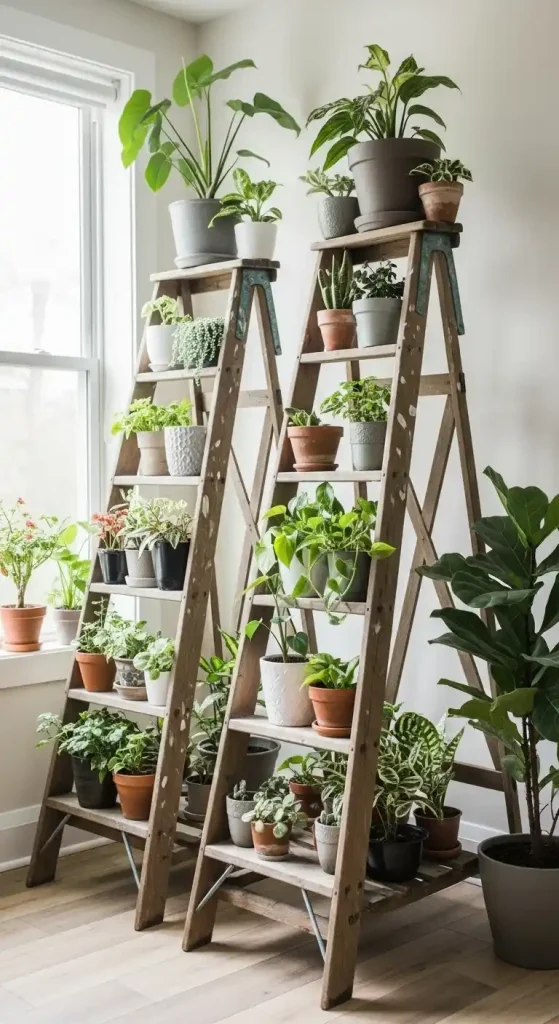 3 Plant Ladder Shelving