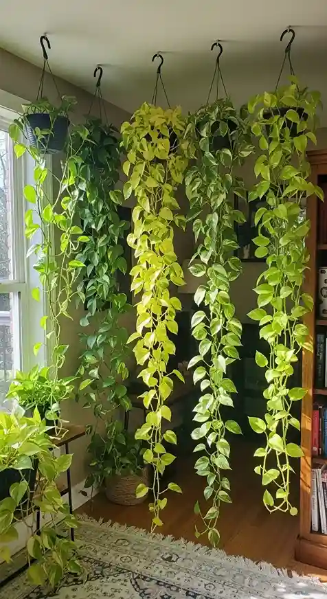 3 Pothos Varieties for Easy Cascading Vines