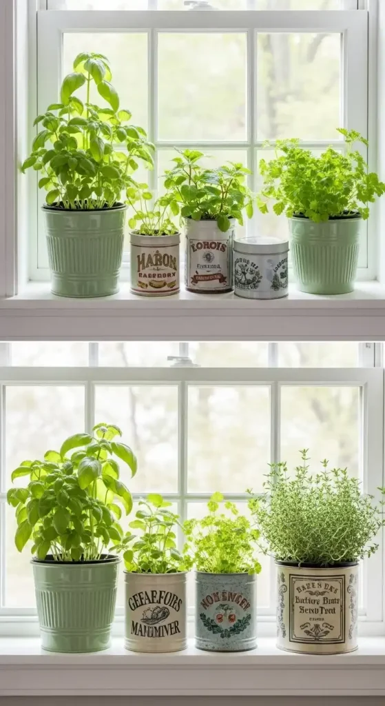 5 Window Sill Herb Gardens