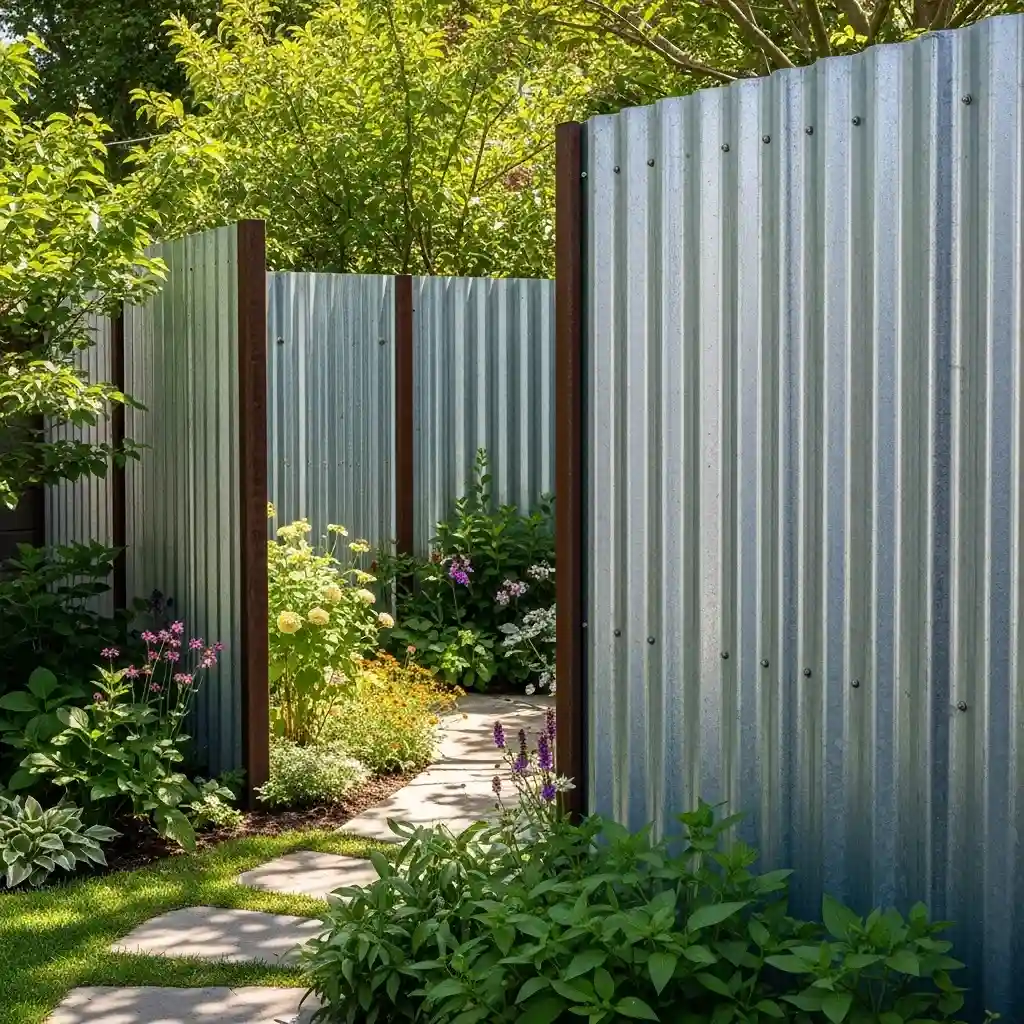 8 Metal Corrugated Industrial Style