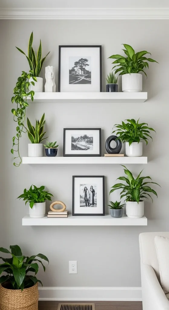 8 Picture Ledge Plant Display