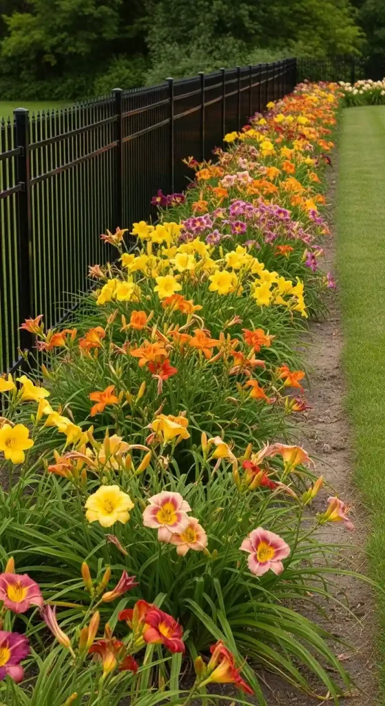 9 Daylily Mass Planting Color