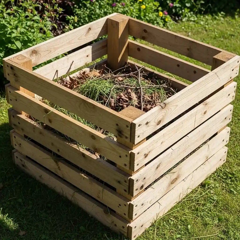 11 Pallet Compost Bin
