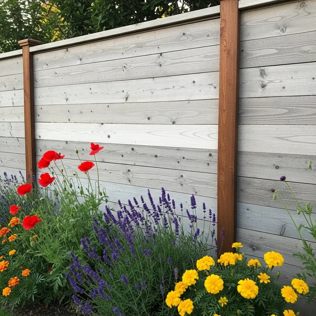 12 Horizontal Wood Fence ideas Weathered Gray Finish