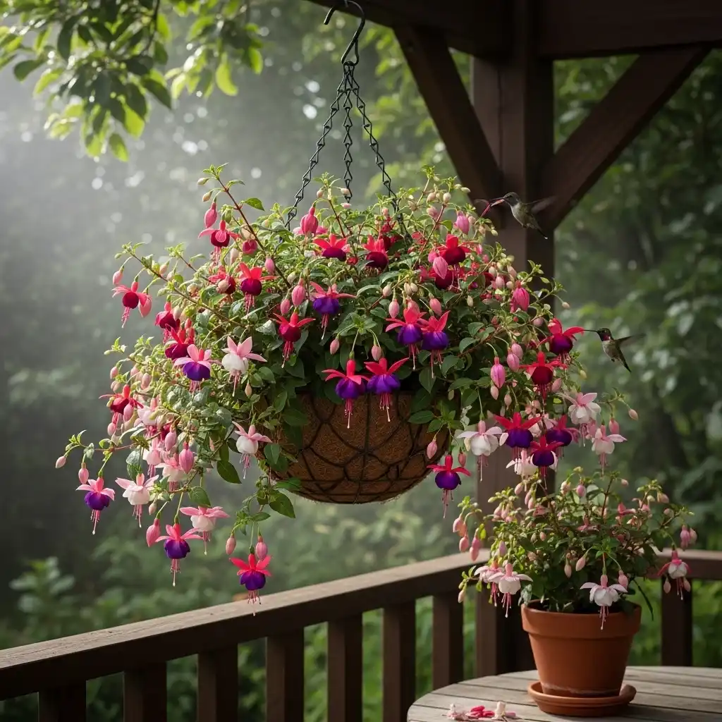13 Fuchsia Hanging Container Jewels