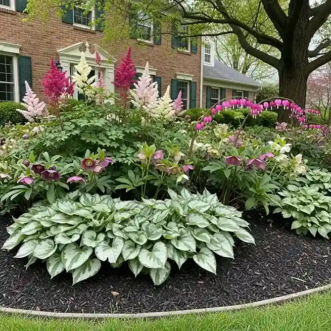 15 Shade Perennial Flower Bed