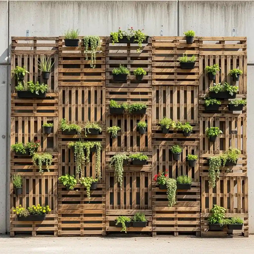 15 The Pallet Garden Wall