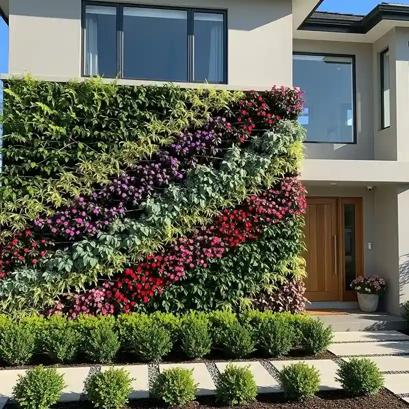 17 Vertical Garden on the Front Wall
