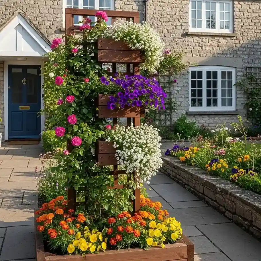 18 Vertical Flower Bed with Trellis