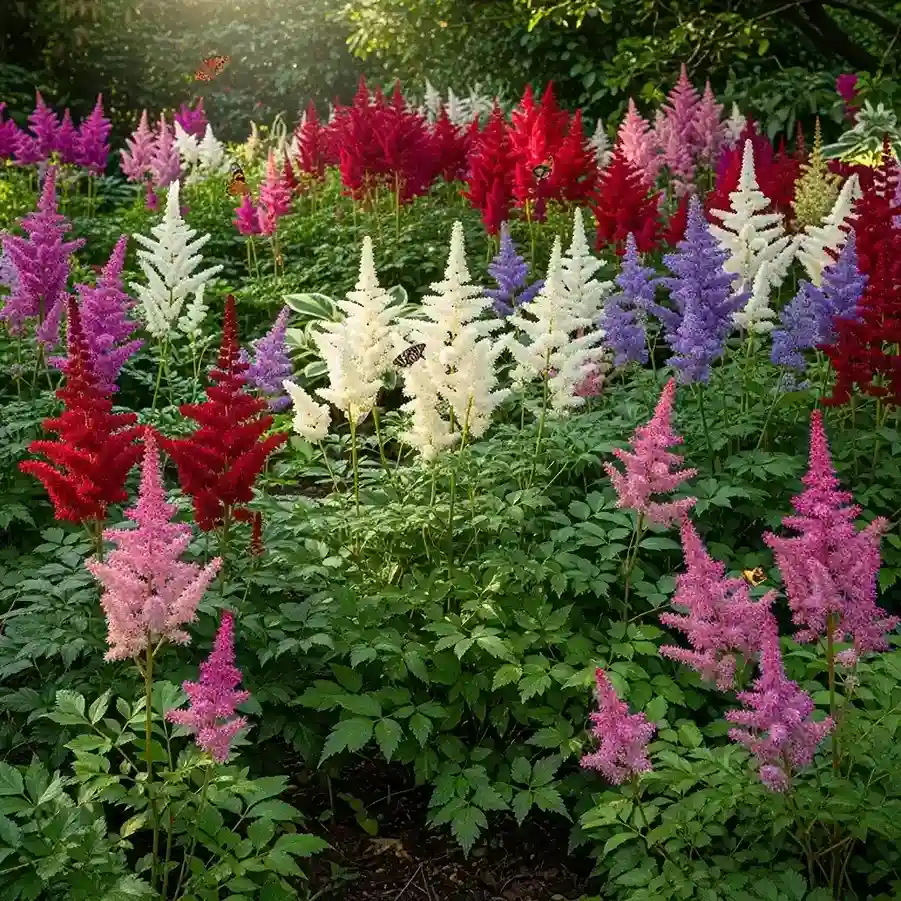 2 Astilbe Feathery Plumes