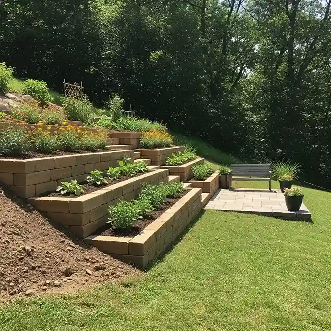 2 Terraces for Level Planting Zones