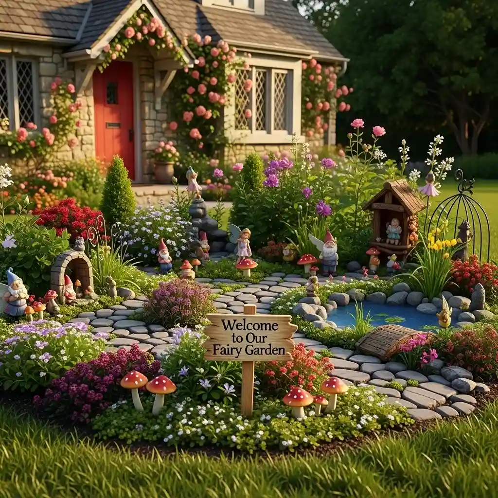 21 Flower Beds in Front of House Fairy Garden Flower Bed
