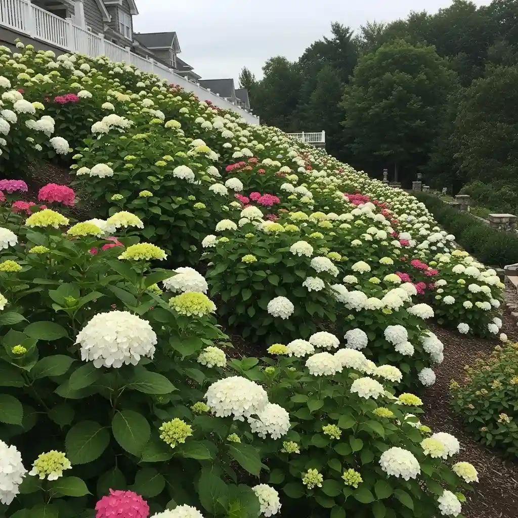 21 Hydrangea Hillside Planting