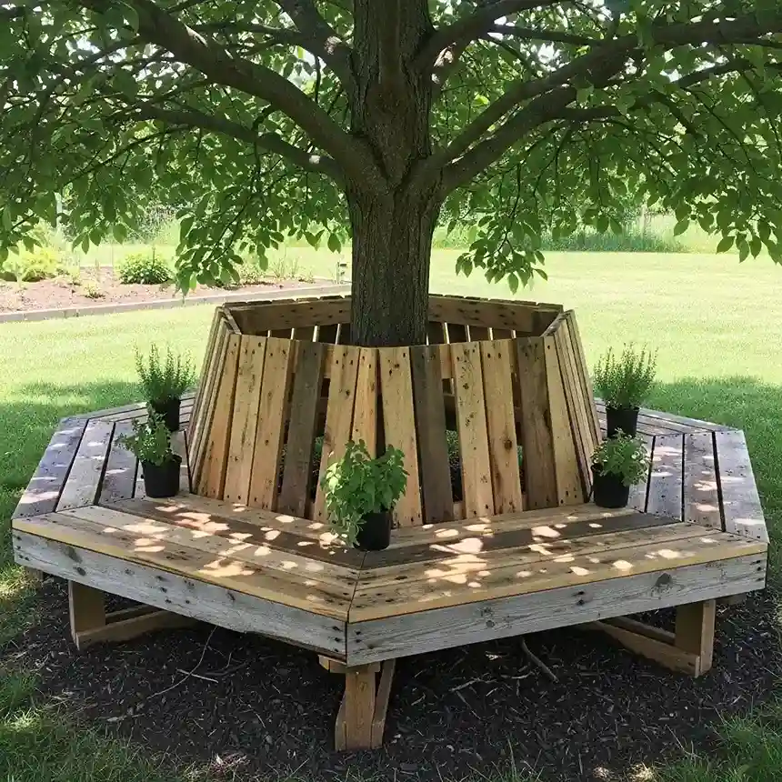 22 Pallet Tree Surround