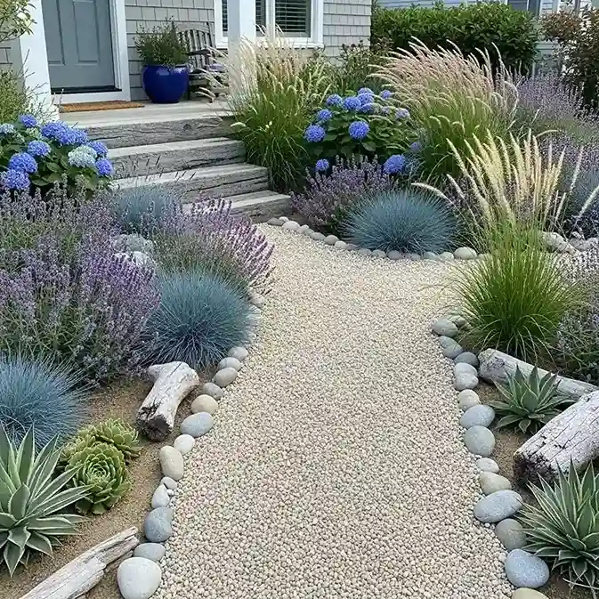 23 Coastal Inspired Front Yard Garden
