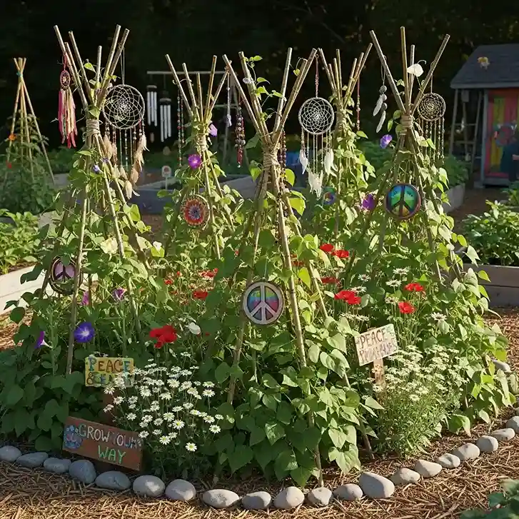 23 Teepee Bean Trellis Structures