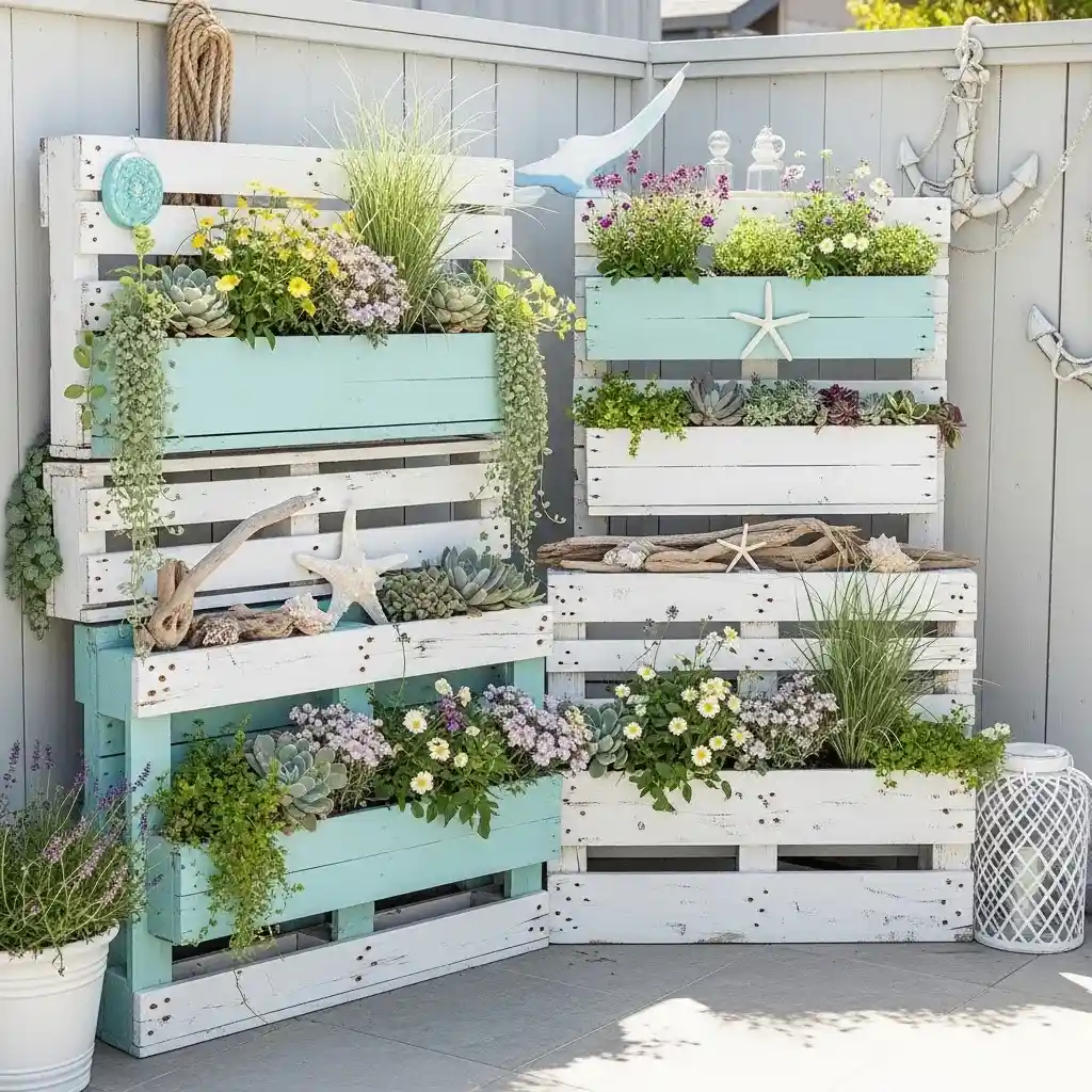 24 Coastal Style Painted Pallets
