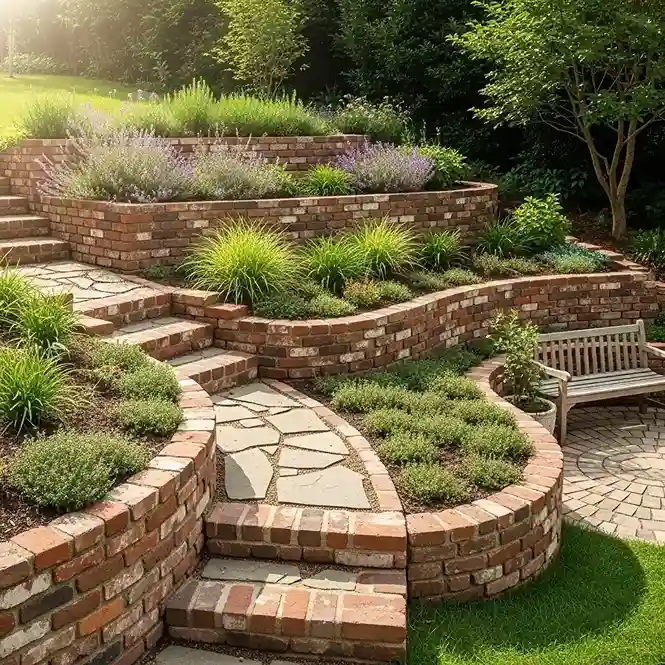 24 Reclaimed Brick Terracing