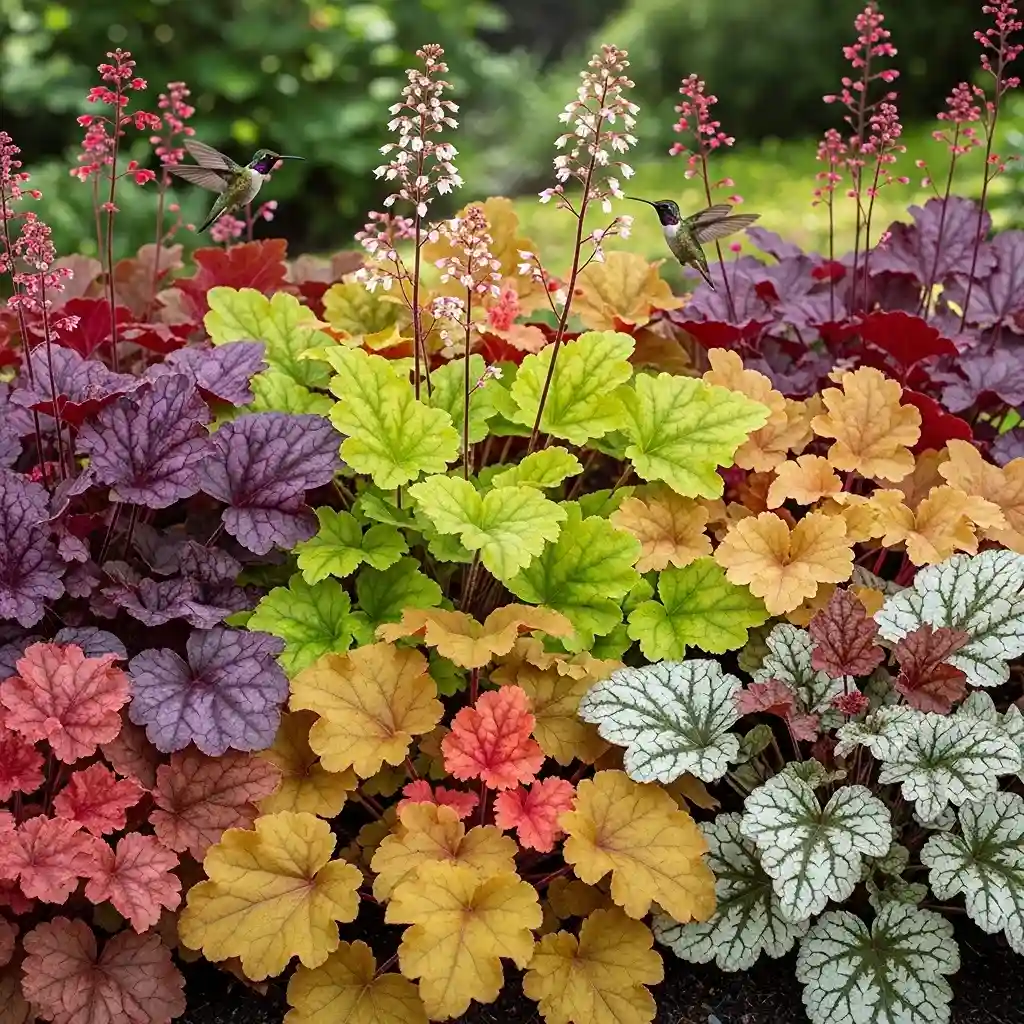 3 Coral Bells Colorful Foliage