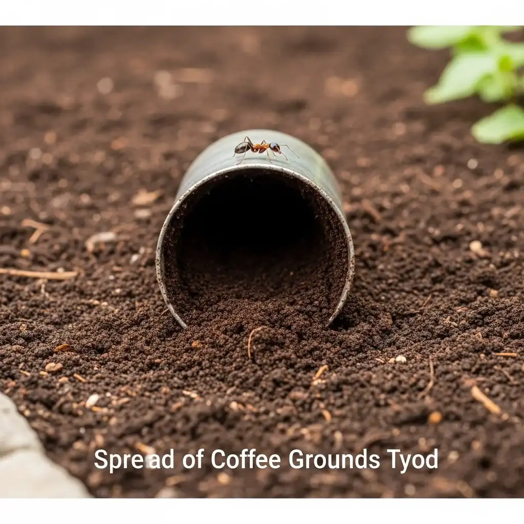 4 Coffee Grounds Near Garden Borders