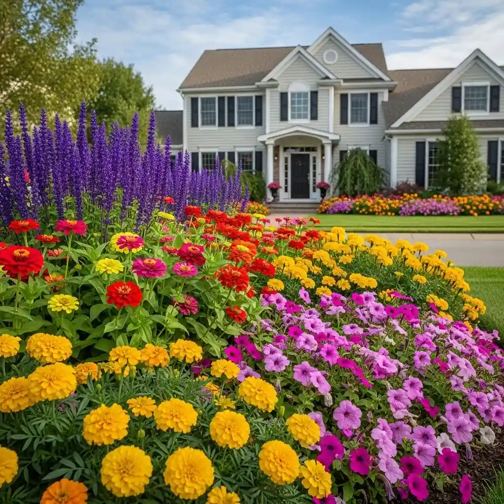 5 Colorful Annual Flower Bed