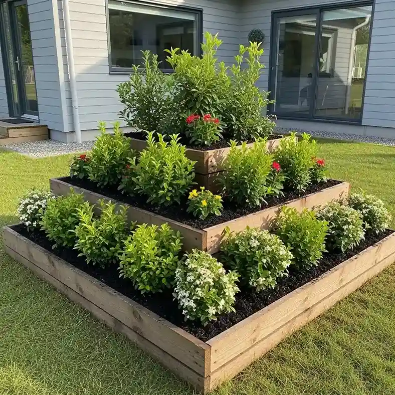 6 layered Pallet Garden Bed