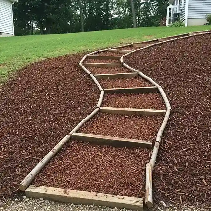 7 Mulched Pathway Switchbacks