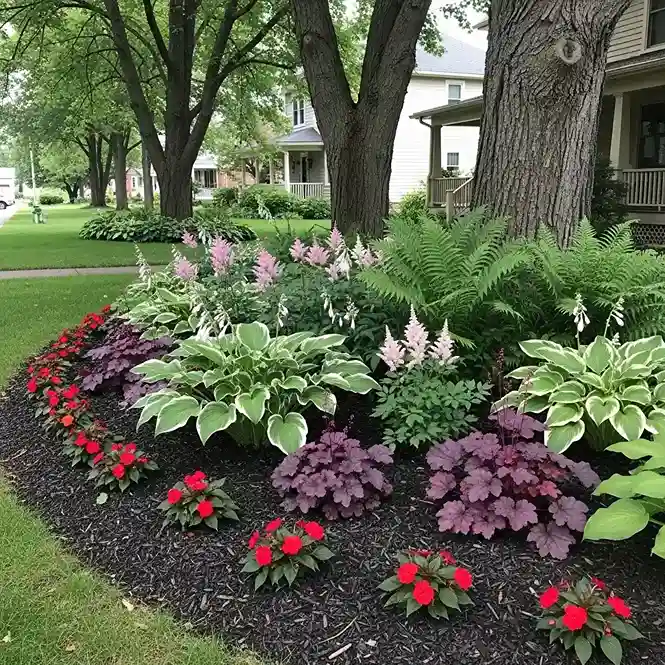 7 Shade Flower Bed Under Trees