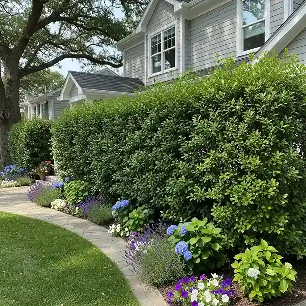 8 Privacy Hedge Along the Front Boundary