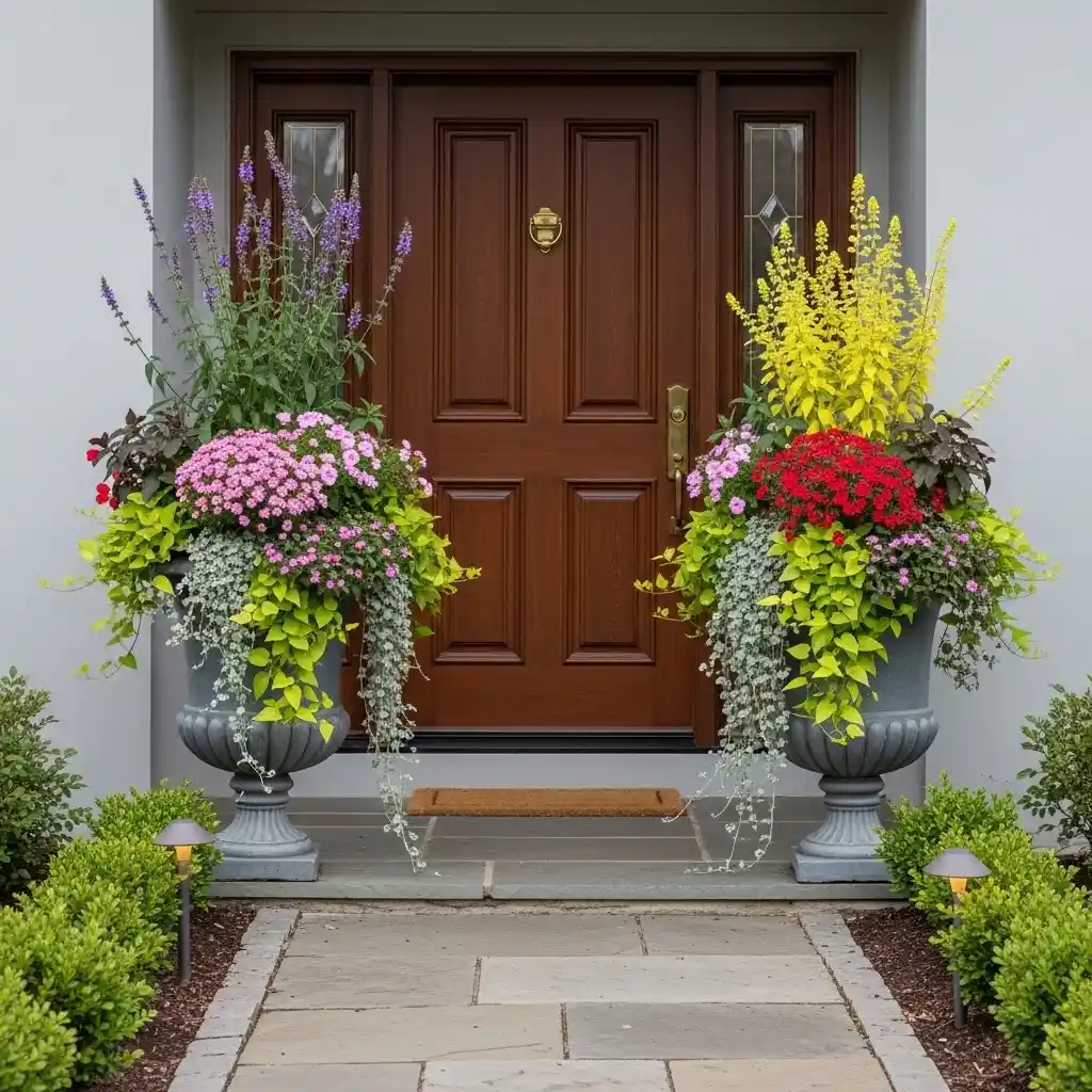 9 Container Garden Entrance Display
