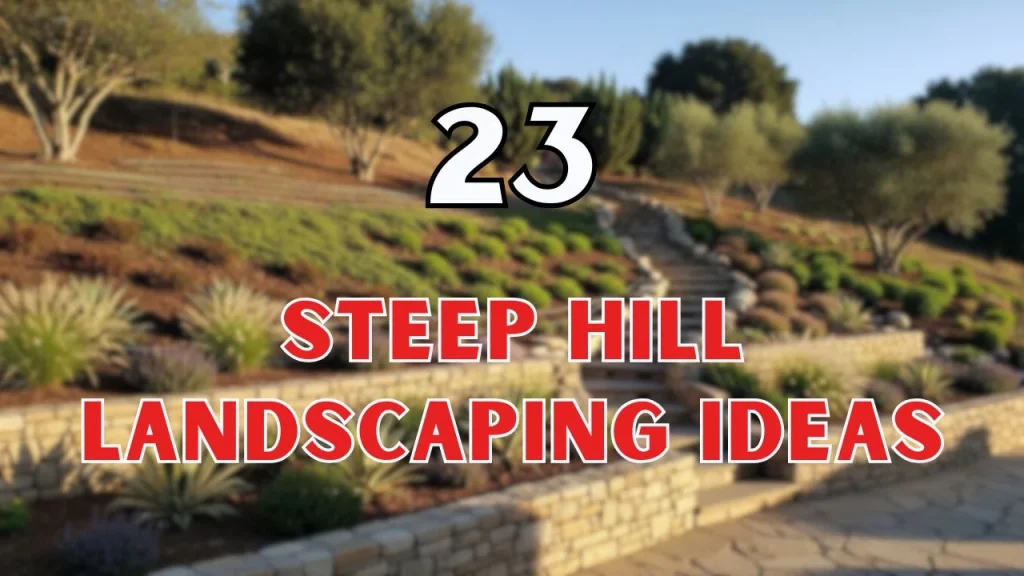 Steep hill landscaping ideas