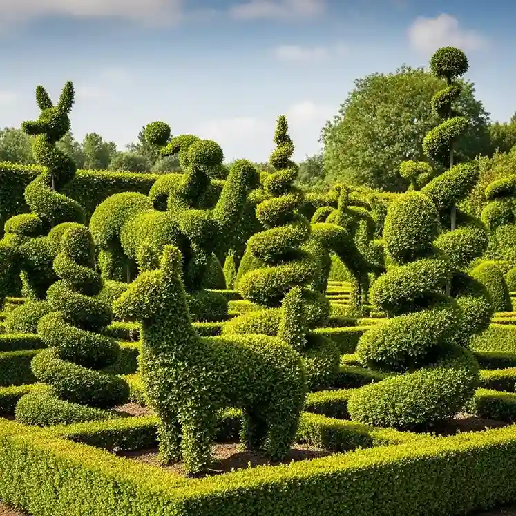10 Topiary Animals and Shapes