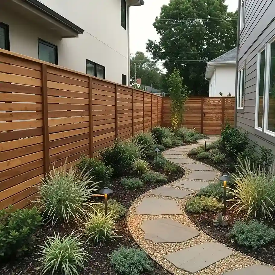 11 Horizontal Slat Fencing