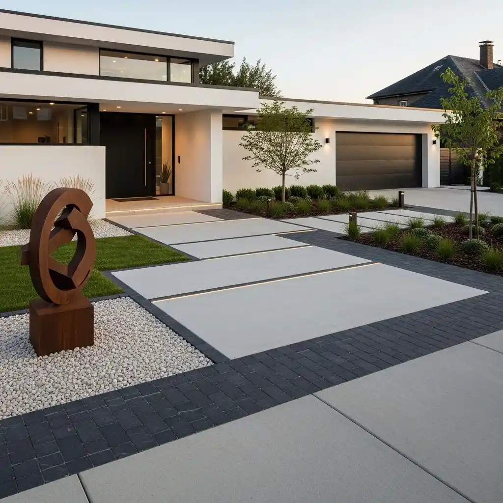 12 Modern Minimalist Driveway