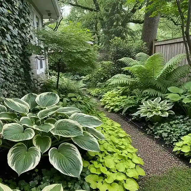 12 Shade Loving Hostas and Ferns