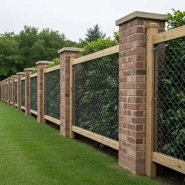 14 Combining Chain Link with Other Fencing Styles