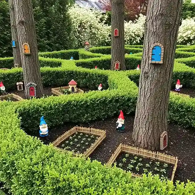 14 Miniature Gnome and Fairy Village