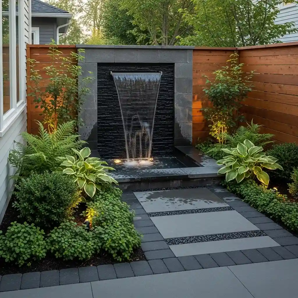 14 Narrow Water Feature