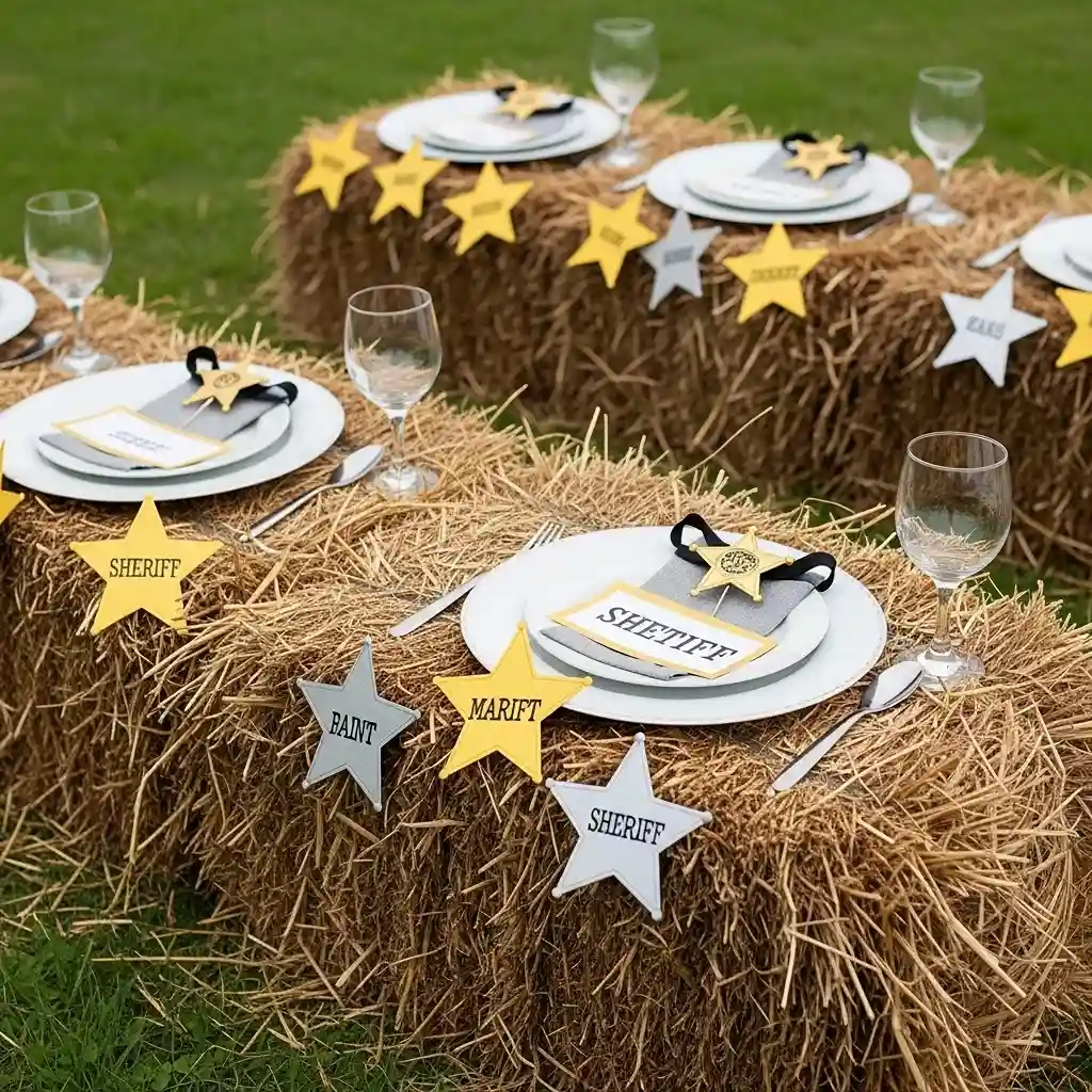 16 Sheriff Badge Name Cards