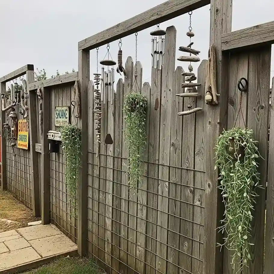 17 Bohemian Wood and Wire Fence