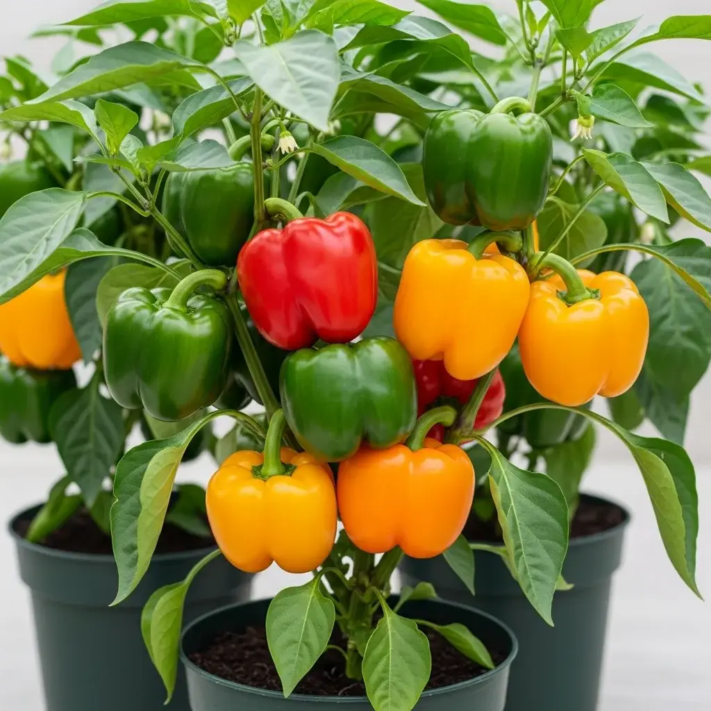 17 Harvesting Indoor Bell Peppers