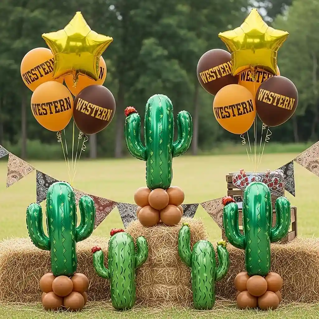 18 Cactus Balloon Decorations