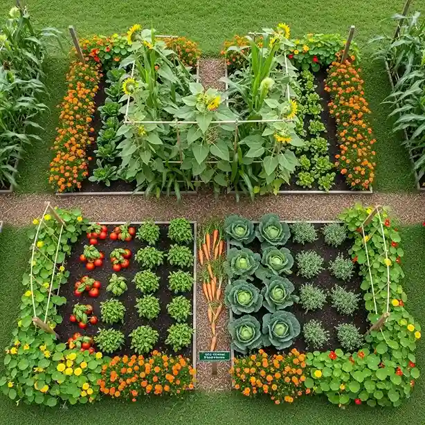 18 Companion Planting for Pest Control Layout