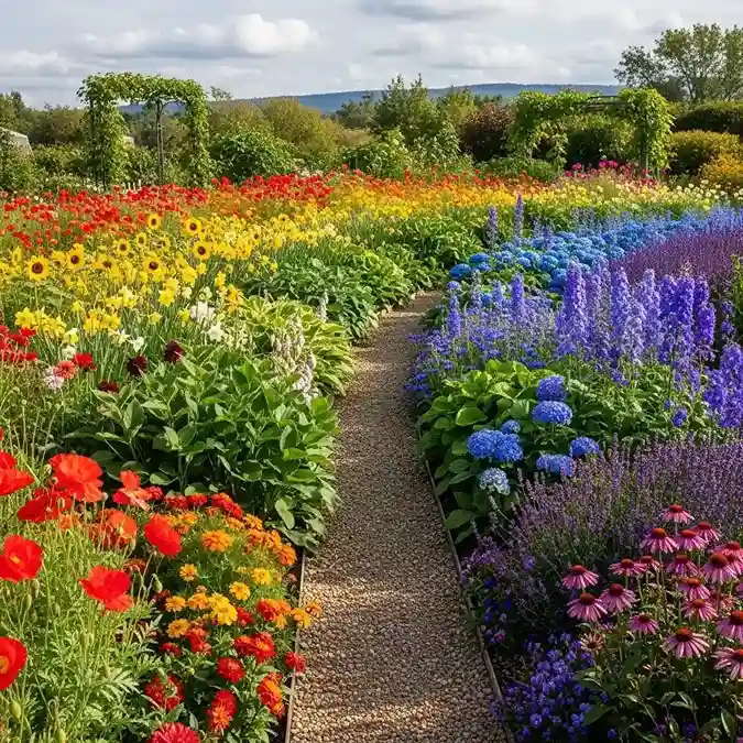18 Whimsical Garden Rainbow Colour Garden