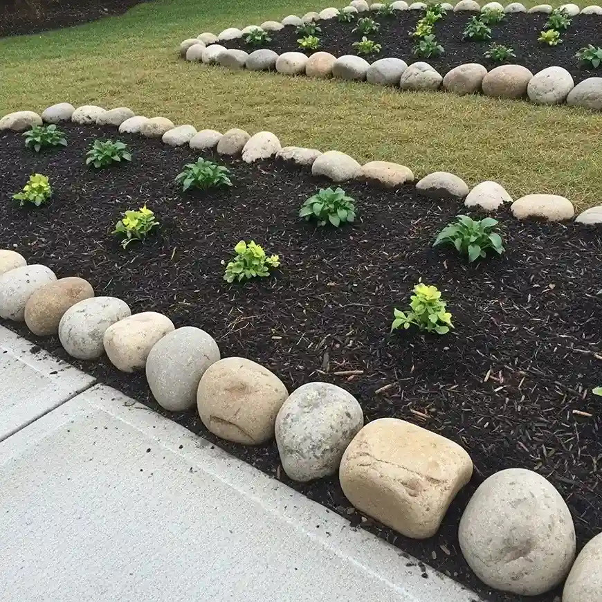 19 DIY Stone Edging for Garden Beds